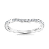 Curved Diamond Wedding Band